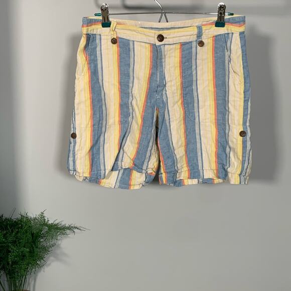Patagonia Pants - Patagonia Women’s Hemp Organic Cotton Shorts Striped Size 10